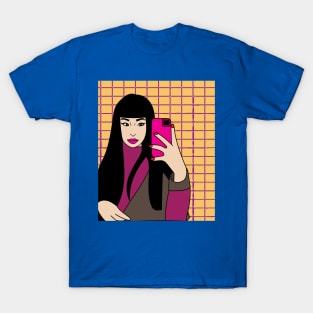 Selfie Pretty Photos Mobile Phone T-Shirt